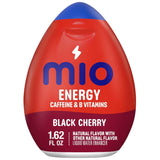 mio Energy Black Cherry Water Enhancer for Hiking Trails and Outdoor Wellness Routines, 1.62 fl oz, 90 mg Caffeine