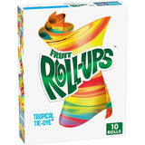 Fruit Roll-Ups Tropical Tie-Dye Variety – Mess-Free Snack for Camping Trips and Hiking Lunches