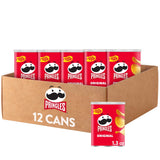 Pringles Original Potato Crisps Chips – Care Package Snack Gift for Teens and College Students, 12 Pack 1.3oz Cans