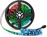 SUPERNIGHT Low Profile LED Light Strip – Discreet Black Backing Blends Into Dark Shelves and Media Consoles