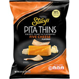 Stacy's Pita Crisps Five Cheese – Better-for-You Indulgent Crunch for Wellness-Minded Snack Lovers, 6.75 oz