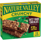 Nature Valley Crunchy Granola Bars, Oats 'n Dark Chocolate – Two-Bar Pouch Snack for School Lunch and Playdate Sharing
