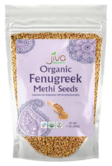 Jiva Organic Fenugreek Seeds 7 Ounce – Aromatic Indian Spice Seeds for Tempering, Herbal Tea Blends & Mindful Scent Rituals