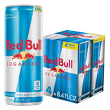 Red Bull Sugar Free 4 Pack 12 Fl Oz – Stocking Stuffer and Holiday Gift for Coffee and Energy Drink Lovers