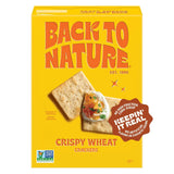 Back to Nature Crispy Wheat Crackers – Sturdy Travel Cracker That Pairs with Sardines on the Go, 6.5 oz Box