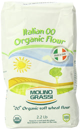 Molino Grassi Organic Tipo 00 Flour – Birthday Gift for Pasta and Pizza Lovers Who Cook at Home