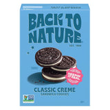 Back to Nature Classic Creme Sandwich Cookies - After-School Snack for Kids, No High Fructose Corn Syrup Cookies