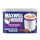 Maxwell House Instant French Vanilla Cafe Beverage Mix – Less-Is-More Coffee for the Minimalist Home, No Pods No Equipment