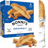 Nonni's Originali Almond Biscotti – High-End Pantry Staple for Connoisseurs, Double-Baked Crunch