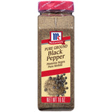 McCormick Pure Ground Black Pepper – 16 oz Shaker for Focused Home Cooks, Streamlined Weeknight Prep