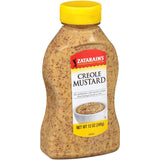 Zatarain's Creole Mustard 12 oz – Simple Five-Ingredient Condiment for Clutter-Free Pantries