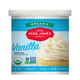 Miss Jones Baking Organic Vanilla Buttercream for Label-Reading Parents, Clean-Ingredient Cake Frosting
