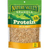 Nature Valley Protein Granola Oats and Dark Chocolate Car Cup Holder Snack, Resealable 11 oz Pouch for Road Trips and Camping