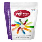 Albanese Mini Gummi Worms – Safe Playroom Candy for Kids with Allergies, Bulk Soft Chewy Assortment