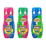 WARHEADS Super Sour Double Drops Liquid Candy – Halloween Trick or Treat Bowl and Themed Party Favor, 1.01 oz Squeeze Bottles 3 Pack