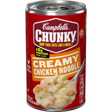 Campbell's Chunky Creamy Chicken Noodle Soup – Comforting Sick Day Meal for Children, Chunky Noodles