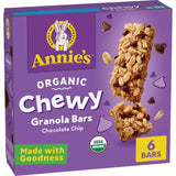 Annie's Organic Chewy Granola Bars Chocolate Chip – After-School Snack for Picky Eaters