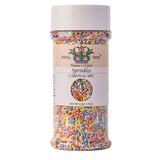 India Tree Nature's Colors Plant-Based Rainbow Sprinkles – Mindful Ingredient Choice for Dye-Sensitive Households, 6 oz Jar
