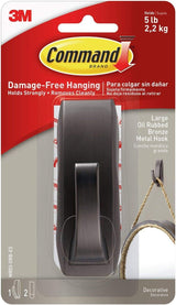 Command Metal Hook for Worry-Free Dorm Walls, Holds 5 lb Without Drilling Into Surfaces