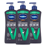 Vaseline Men's Hand & Body Lotion – All-in-One Unisex Lotion to Replace Multiple Bottles, Clean Non-Greasy Daily Moisturizer