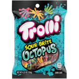 Trolli Sour Brite Octopus Gummy Snacks – Playroom Candy Bowl Treat and Family Movie Night Snack for Kids