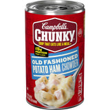 Campbell's Chunky Soup Hearty Bean with Ham 19 oz Can - Nourishing High-Protein Lunch for Cold Days