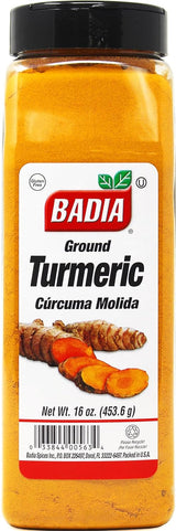 Badia Ground Turmeric Powder 16 oz – One-Purpose Golden Spice for Less-Is-More Kitchen Design