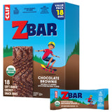 Zbar Chocolate Brownie Soft-Baked Snack Bars – Guilt-Free Lunchbox Treat Made with Clean Label Ingredients, 18 Pack