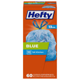 Hefty Blue Trash Bags 13 Gallon – Rugged Liner for Patio, Yard, and Post-Event Cleanup