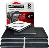 X-PROTECTOR Furniture Grippers 3" – Family-Room Floor Protectors That Keep Couches and Chairs Stable for Active Kids