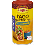 Old El Paso 25% Less Sodium Taco Blend – Pantry Staple for Quick Casseroles, Soups, and Tacos