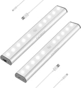 LucentGlow Wireless Under Cabinet LED Light – Tool-Free Adhesive Mount, PIR Motion Sensor Night Light for Stair Landings and Dark Hallways