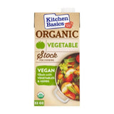 Kitchen Basics Organic Vegetable Stock – Plant-Based Stock for Holistic Weeknight Cooking, 32 oz Easy-Pour