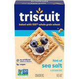 Triscuit Hint of Sea Salt Whole Grain Crackers – Simple Clean-Label Snack for Intentional Snack Boards