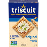 Triscuit Original Whole Grain Wheat Crackers – Simple Whole Wheat Cracker for Clean Counter Snack Storage