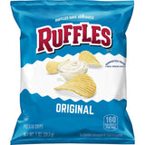Ruffles Original Potato Chips 40 Count 1oz Bags – Parent-Approved Carpool and Lunchbox Variety Snack