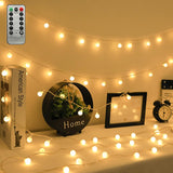 ZIMINGU Globe String Lights – Birthday Gift for Her, Romantic Warm White LED Fairy Lights for Bedroom and Holiday Gifting