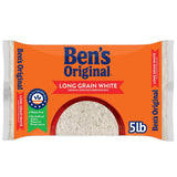 BEN'S ORIGINAL Parboiled White Rice, 5 lb Bulk – Enriched with Calcium and Vitamins for Lighter, Satiating Everyday Meals