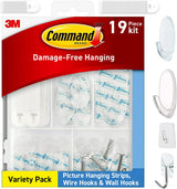 Command Clear Hooks and Strips Set - Useful Birthday Gift for Home Decor Lovers and Frequent Redecorators