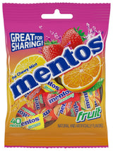 Mentos Chewy Mint Fruit Chews – Pocket-Sized Breath Freshener Rolls for Commuting, Cycling, and Outdoor Adventure Breaks