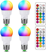 ILC Nursery Mood Lighting Bulb 4-Pack, 12 Soft Colors and Night Mode for Kids Sleep Routine