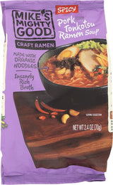 Mike's Mighty Good Pillow Pack Ramen – Compact Spicy Snack for Dorm Desk Drawer, Fast Recharge Between Sessions