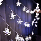 WesGen 40 LED Snowflake Fairy Lights Battery Operated – Housewarming Gift & Holiday Present for Mom, Waterproof