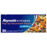 Reynolds Kitchens Pop-Up Parchment Sheets for Streamlined Holiday Cookie Baking, 120 Pre-Cut Half-Sheet Liners