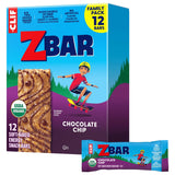 Zbar Soft-Baked Chocolate Chip Snack Bars for Family Holiday Gifting, Party Favor Bags, and Long-Distance Grandkid Mailers – 12 Pack