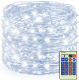 Decute No-Heat Copper String Lights – Smoke-Free Alternative to Candles for Family Living Room, 164FT Coverage