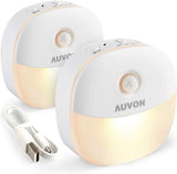 AUVON Rechargeable Bedside Night Light – Auto Motion Sensor Light for Safer Nighttime Navigation