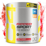 C4 Ripped Sport Pre Workout Powder – Thoughtful Fitness Gift for Athletes Who Train on Cutting Cycles, 30 Servings