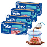 Ziploc Freezer Bags Gallon Size – 9 Point Protection Seams to Prevent Spills in Chest and Upright Freezers