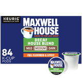 Maxwell House Decaf Coffee Pods – Bulk Single-Serve Brew for Conference Rooms and Reception Areas, 84 Count Box